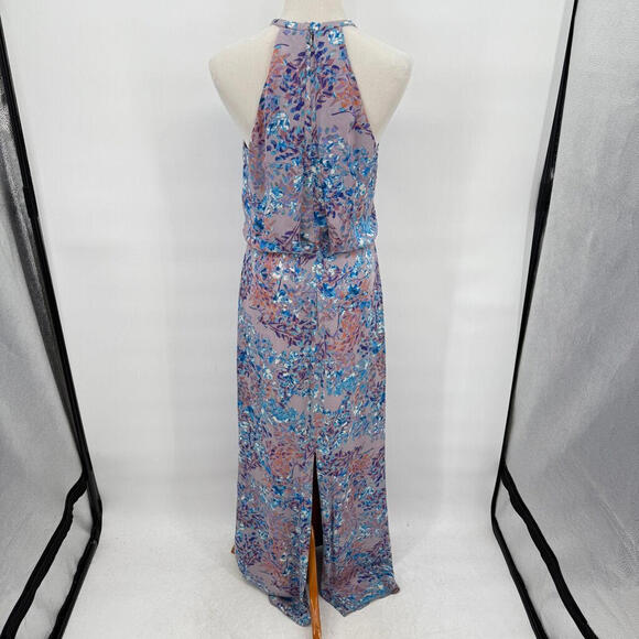 Women's Parker Black Marceline Silk Floral Maxi Lavender Purple Dress 6 - Picture 3 of 5